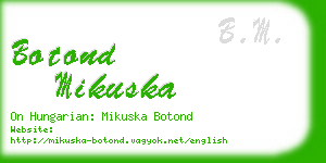 botond mikuska business card